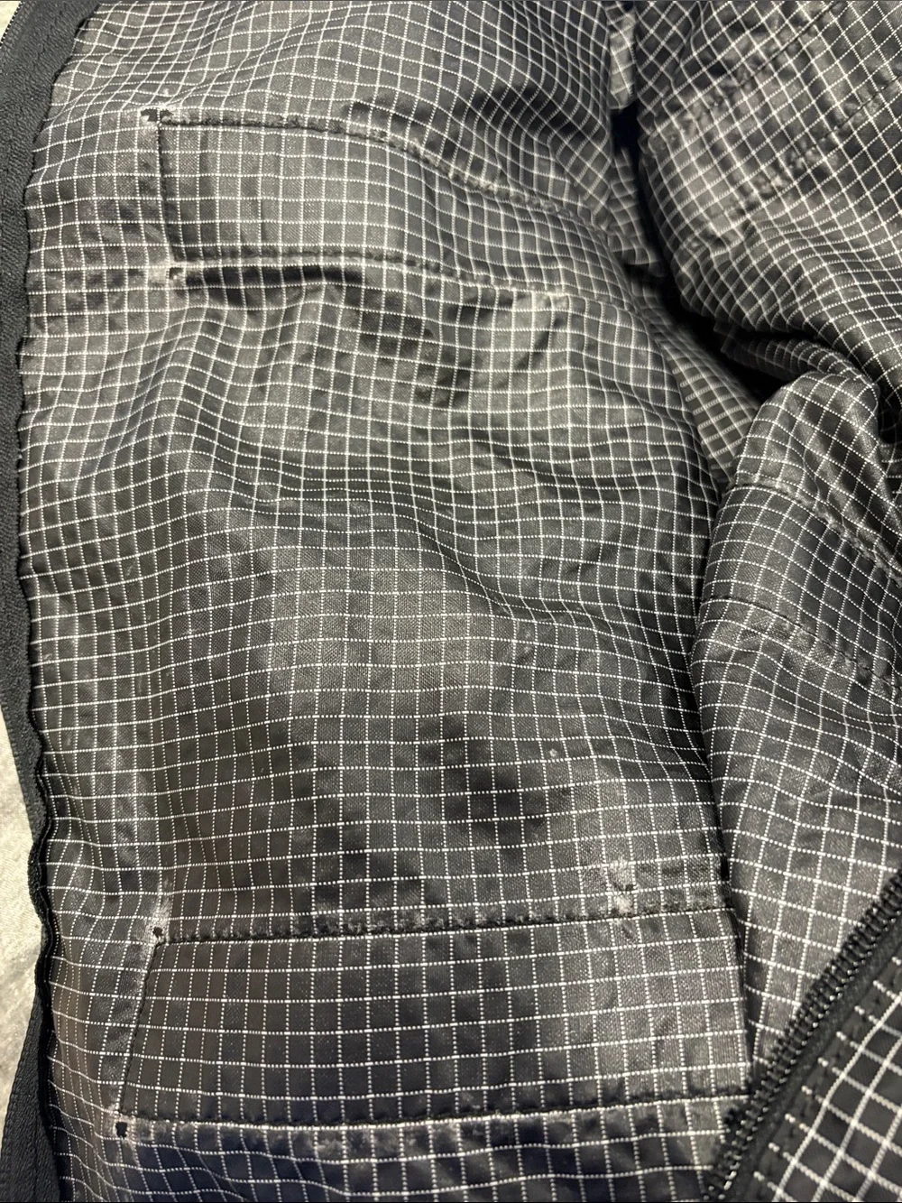 Jack Spade Warren Street NY Packable Duffel Travel Bag Black Grid Check